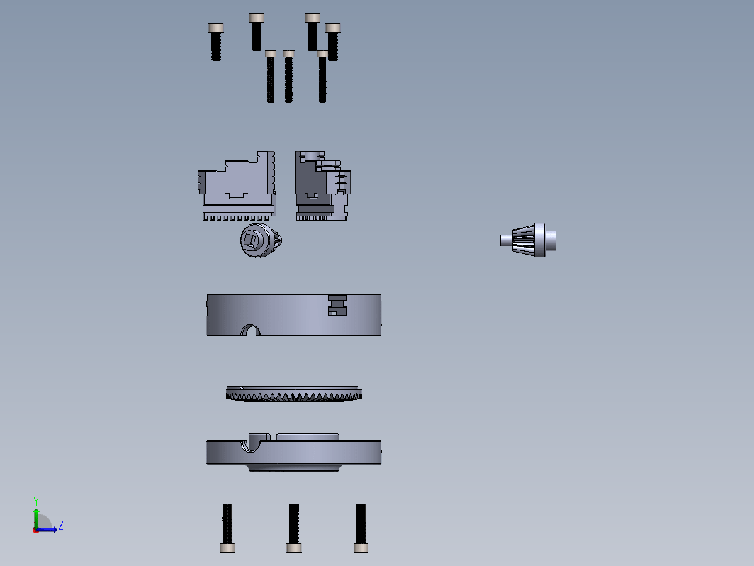 三爪卡盘 3-Jaw Scroll Chuck