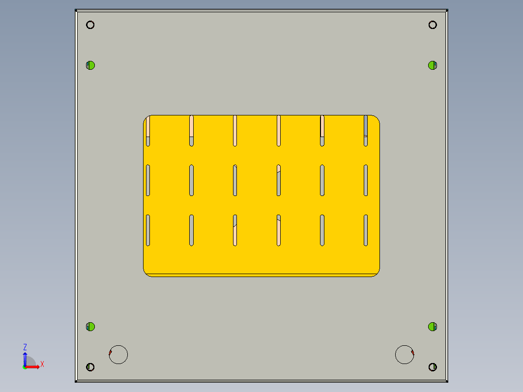 通用机柜柜体详细模型（可直接出图生产）