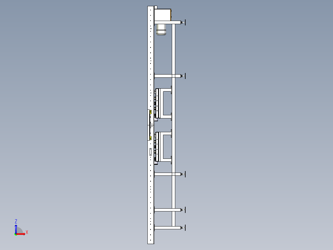 链式辊道输送机 4000 x 420 x 620