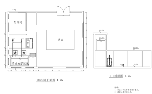 平顶山7万吨净水厂设计CAD+说明缩略图