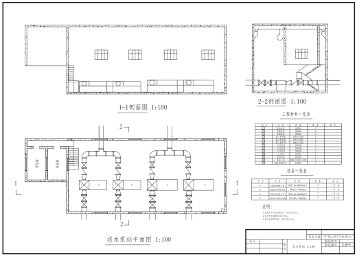 平顶山7万吨净水厂设计CAD+说明缩略图