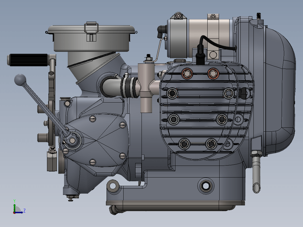 发动机总成3D