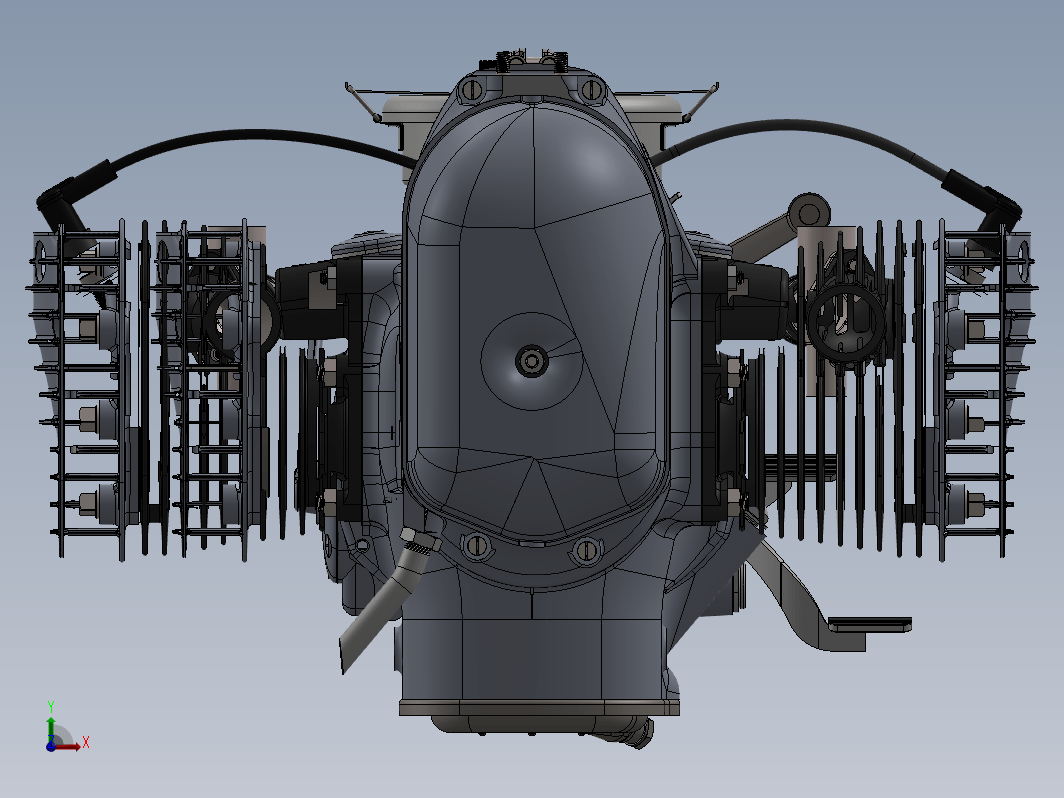 发动机总成3D