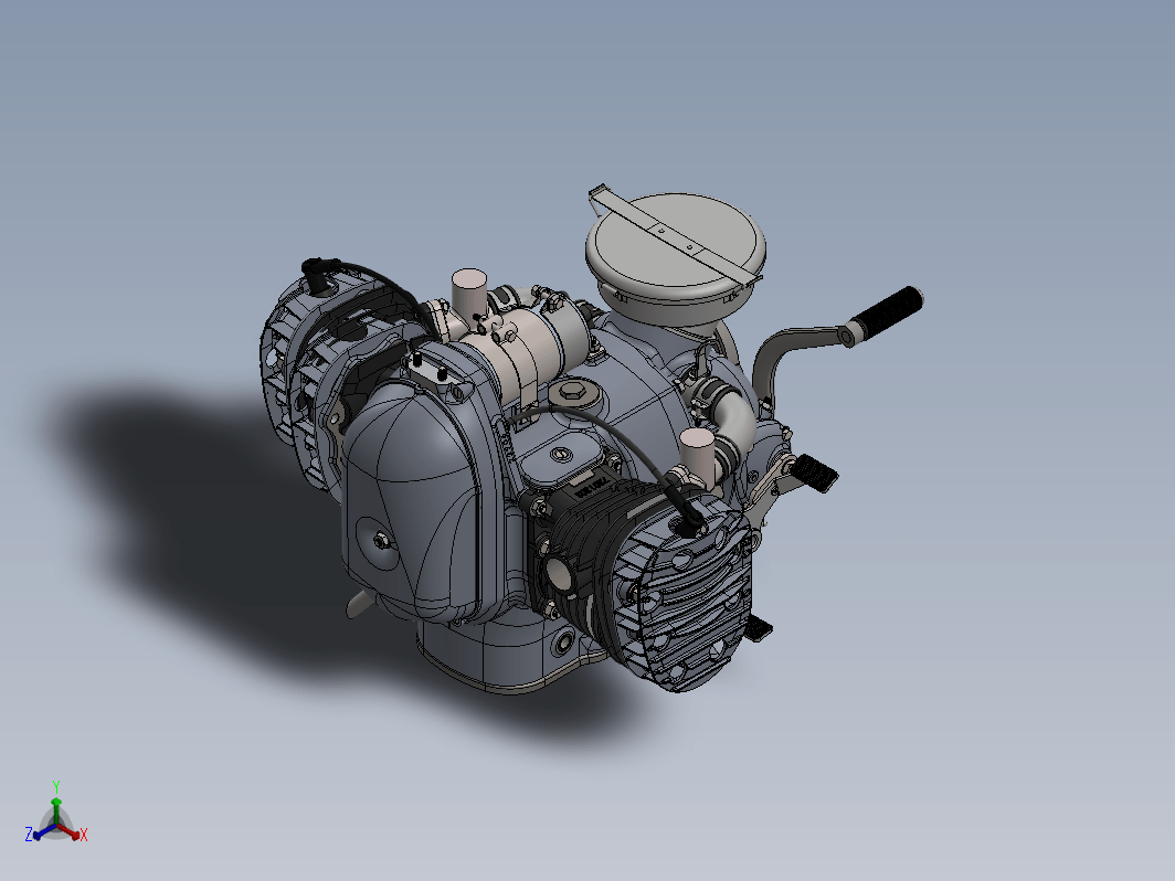 发动机总成3D