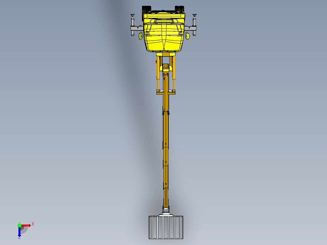 高空作业车三维SW2023带参