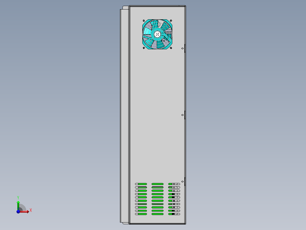 48V100AH家用壁挂储能电池包三维SW2012无参