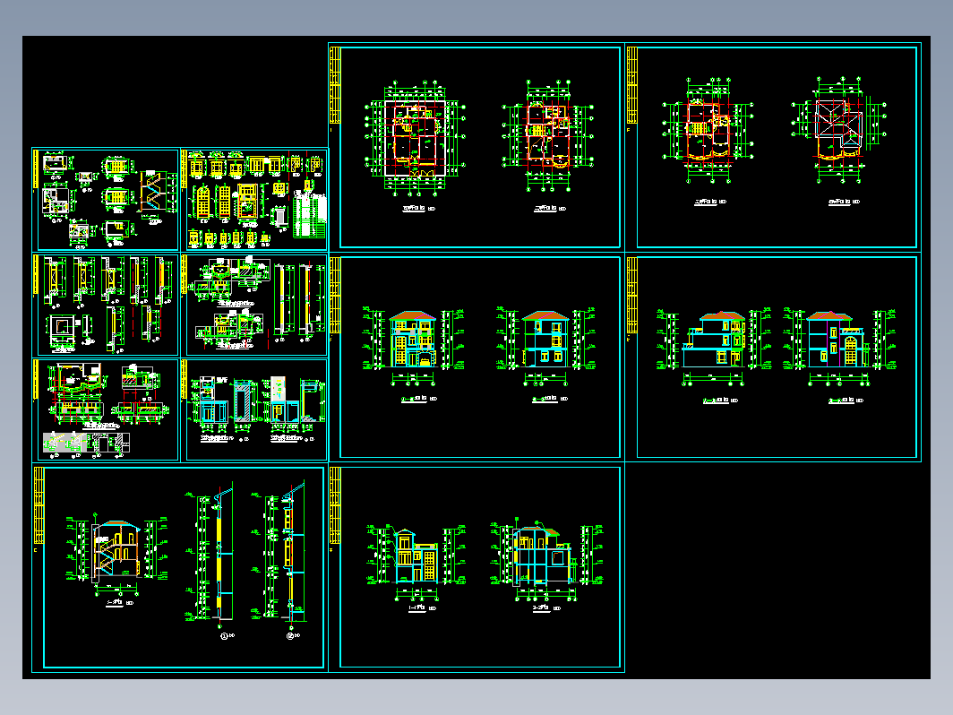 别墅全套建施图