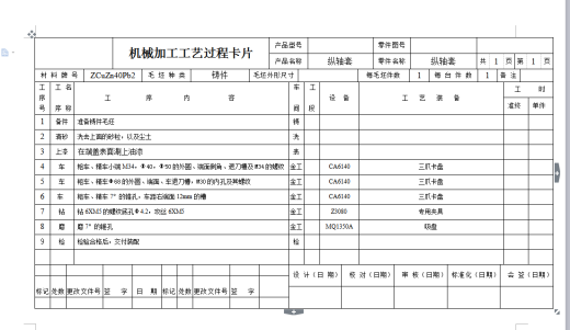 纵轴套零件的工艺规程及钻、攻6-M5-7H螺纹的工装夹具设计缩略图