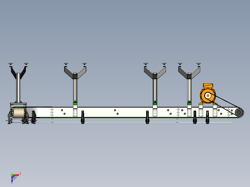 弧形电动输送机 Curved Motorized Conveyor