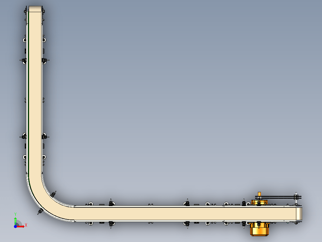 弧形电动输送机 Curved Motorized Conveyor