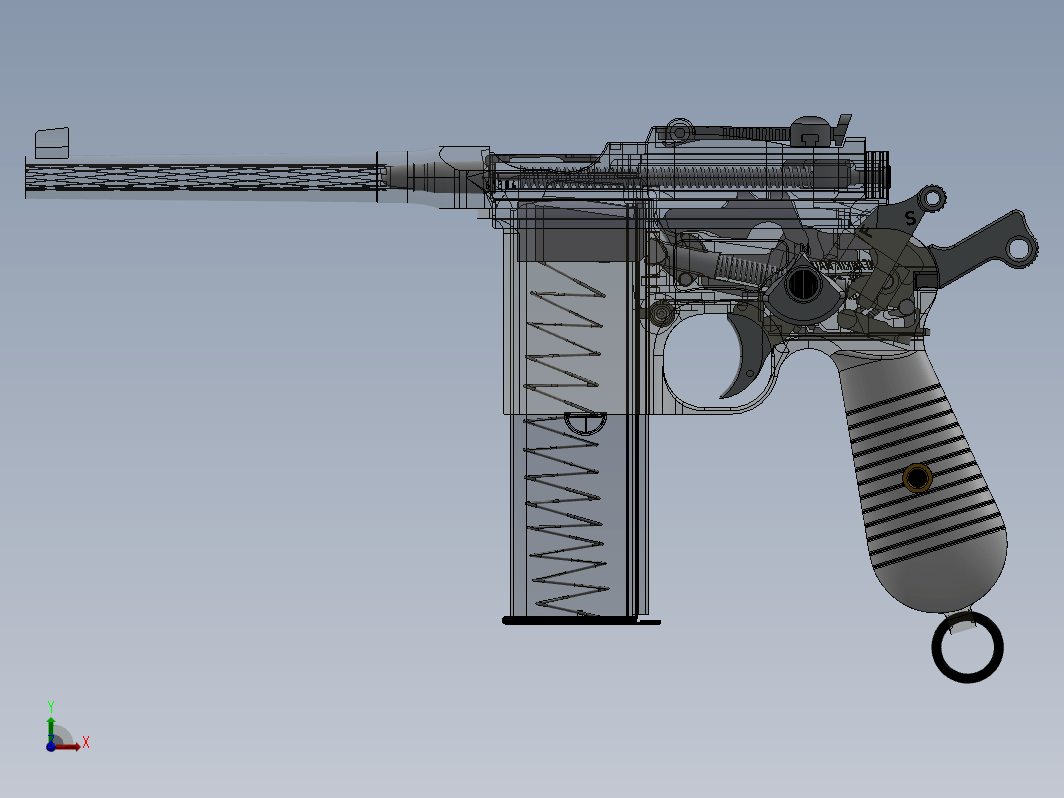 1194毛瑟C96军用手枪