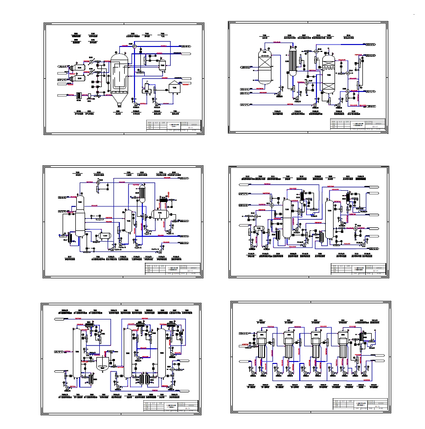 石化化工厂丙烯腈合成生产图纸