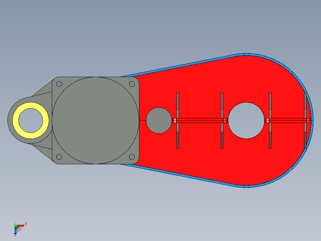 GEAR BOX二级斜齿轮减速器