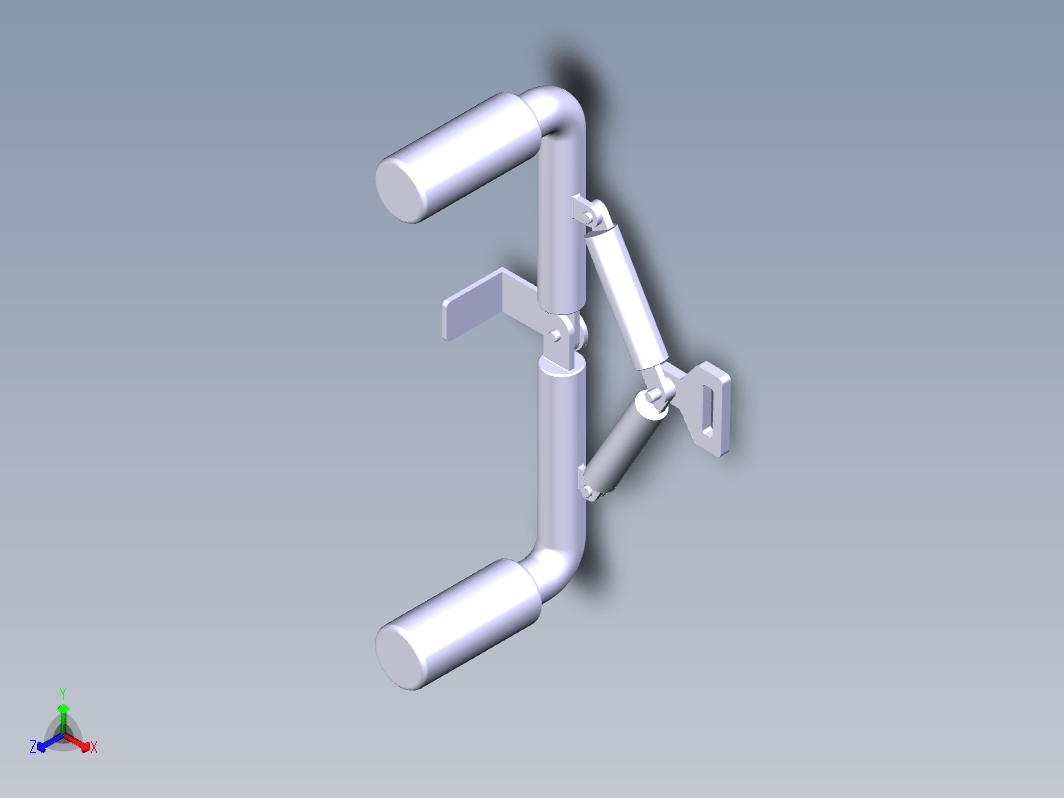 拉力把手 CATIA 装配设计三维CatiaV5R20带参