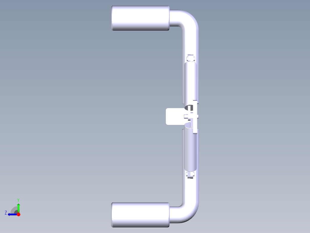 拉力把手 CATIA 装配设计三维CatiaV5R20带参