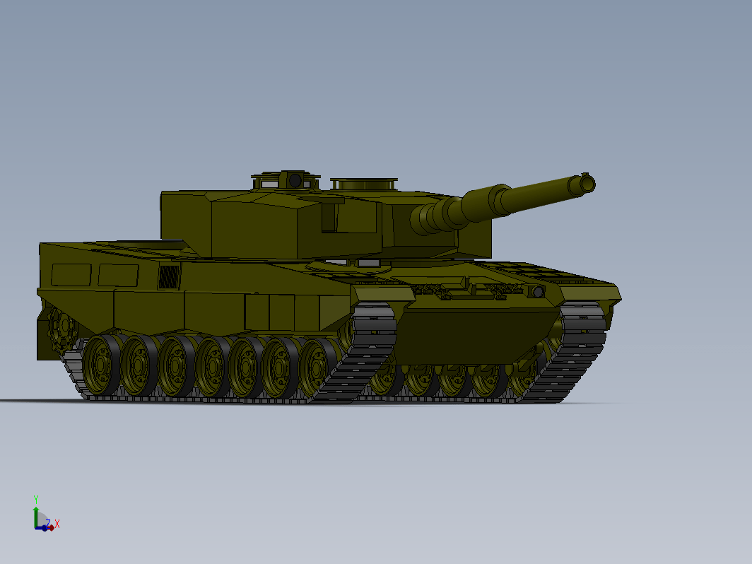 豹2主战坦克模型 Leopard 2A4