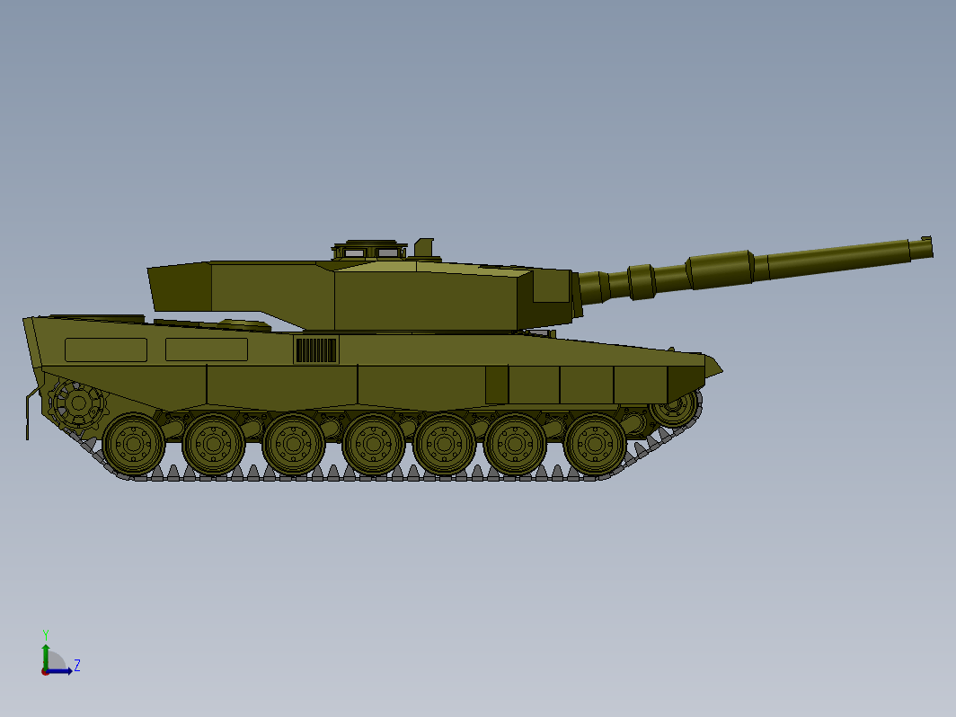 豹2主战坦克模型 Leopard 2A4