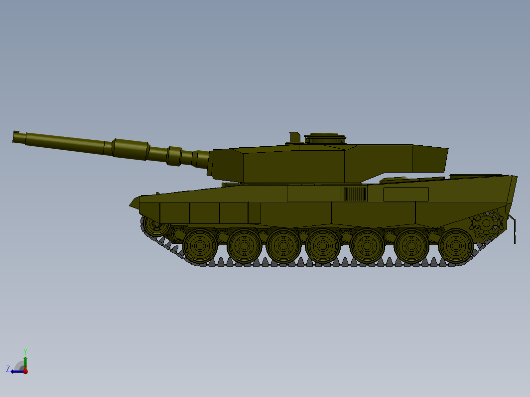 豹2主战坦克模型 Leopard 2A4