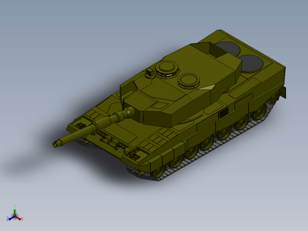 豹2主战坦克模型 Leopard 2A4