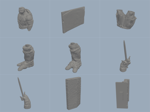 忍者神龟 红豆冰 高精度3D打印模型缩略图