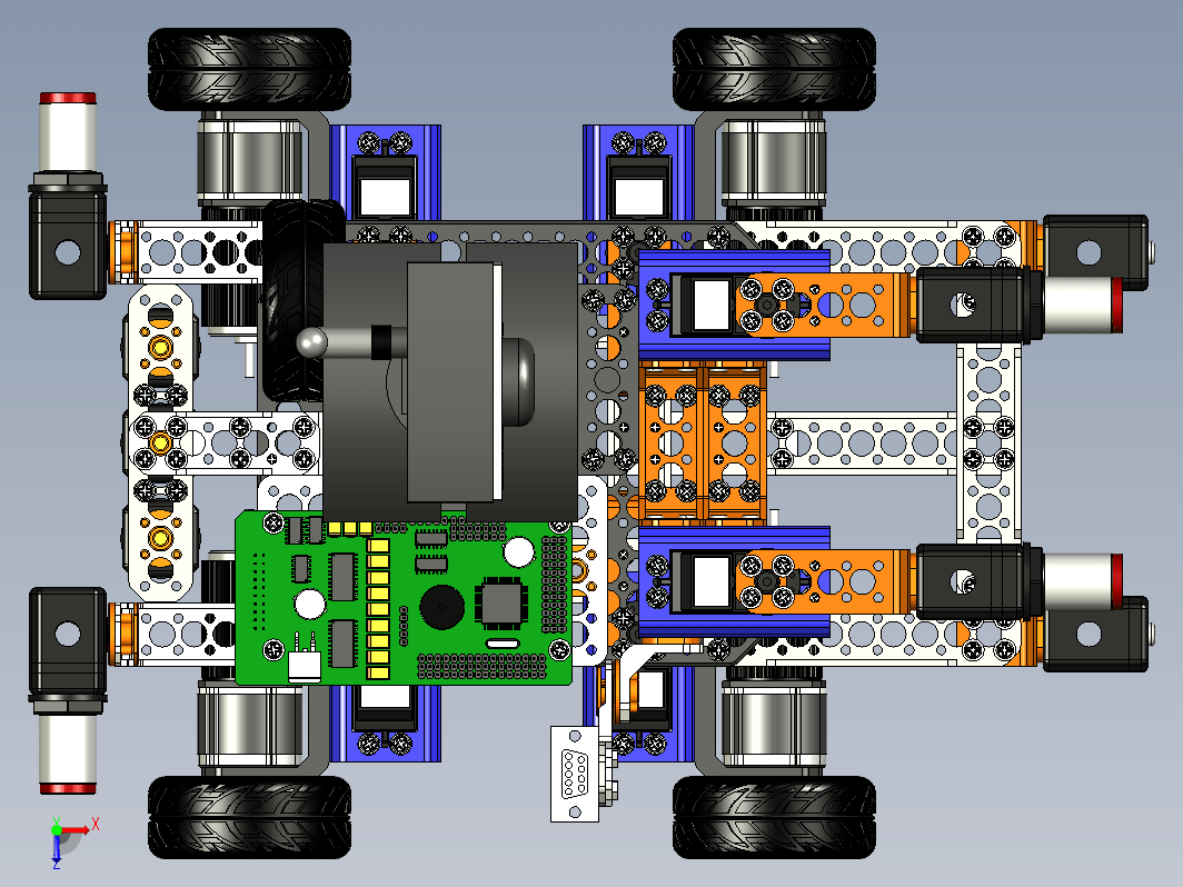 ZY21467 Arduino麦克纳姆轮（全向轮）四驱agv小车