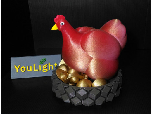 母鸡下金蛋3D打印图缩略图