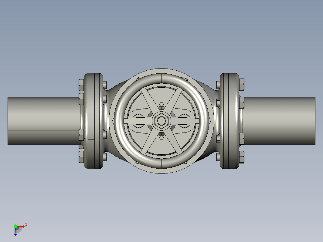 闸阀3D模型