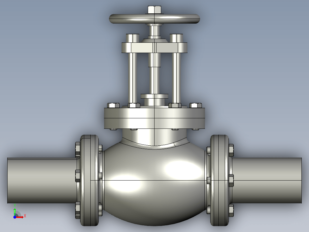 闸阀3D模型