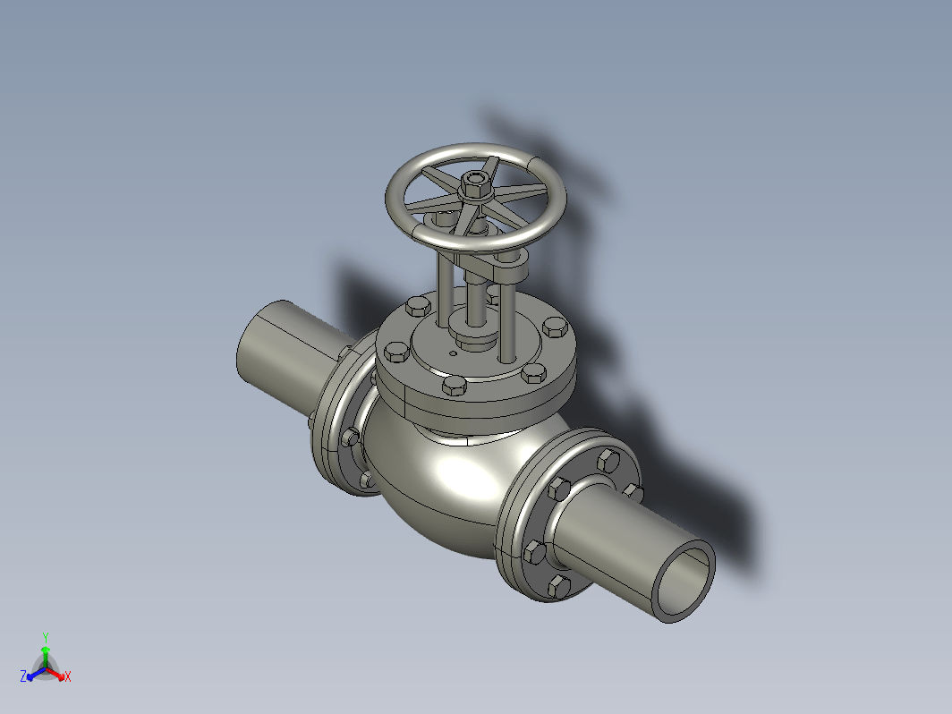 闸阀3D模型