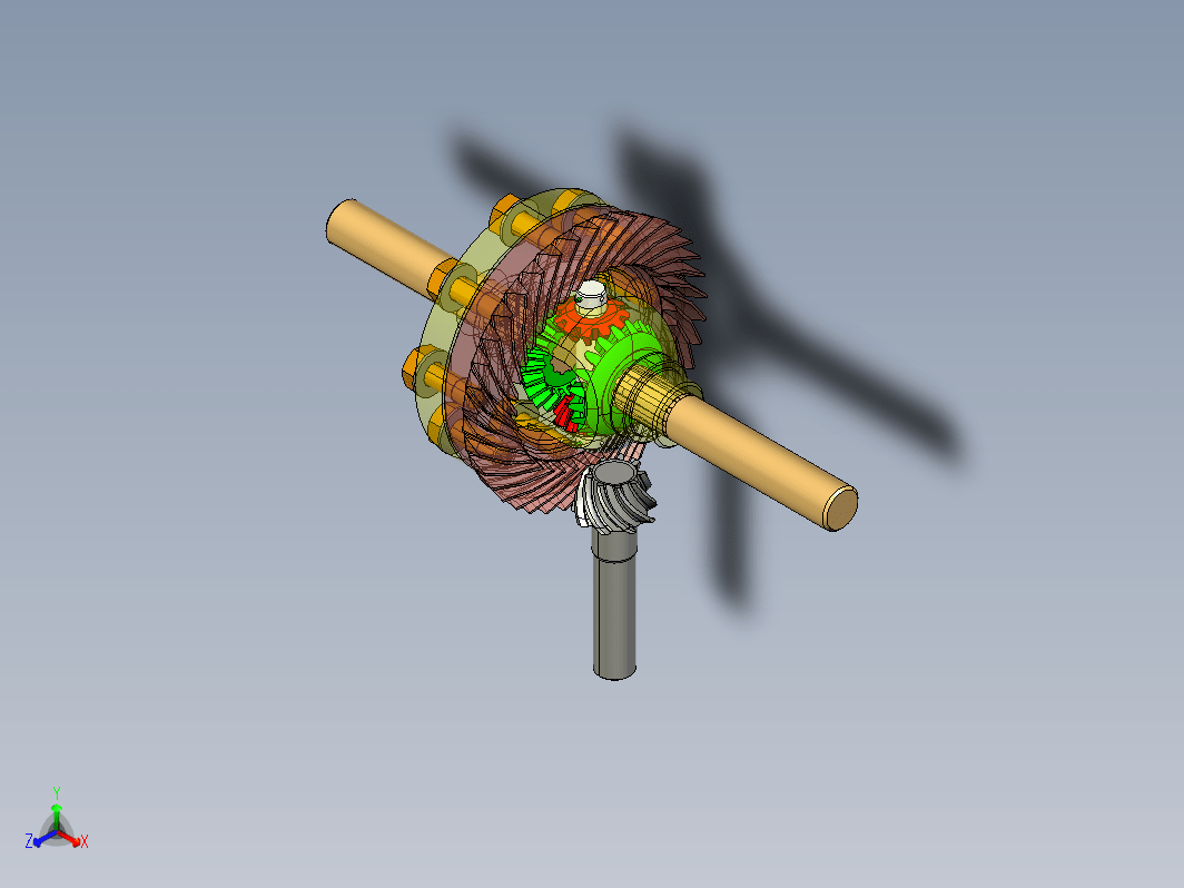 汽车主减速器及差速器的结构三维建模