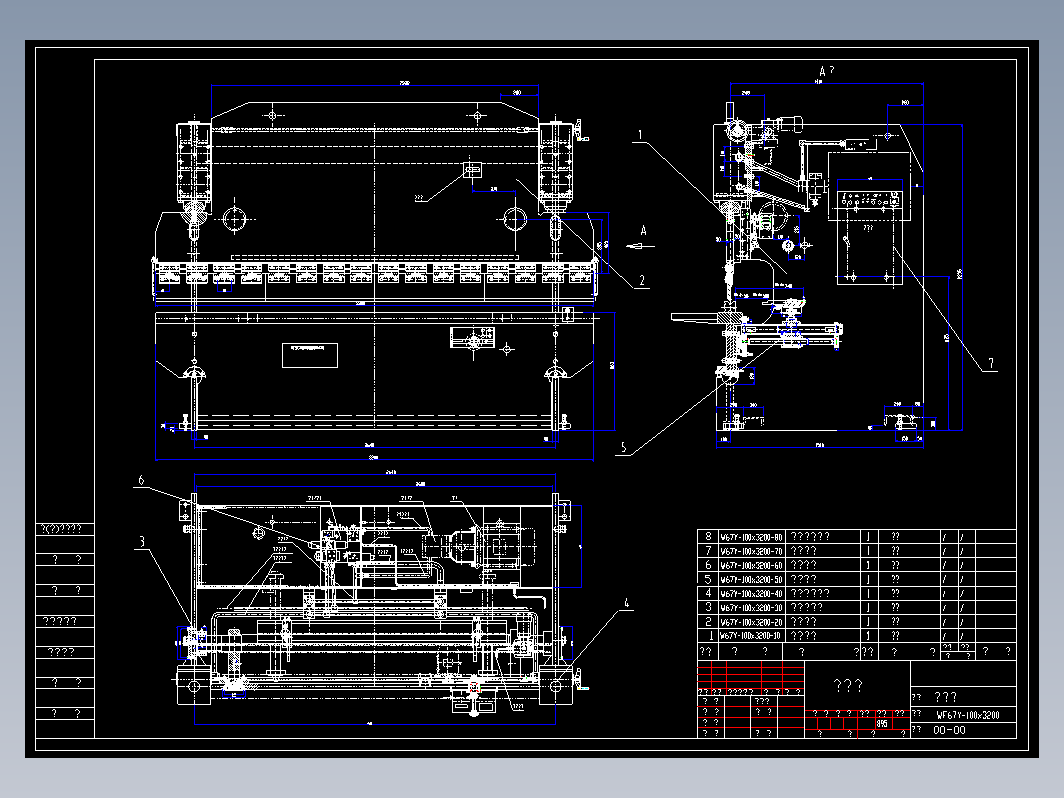 WF67Y-100x3200右墙板总装图