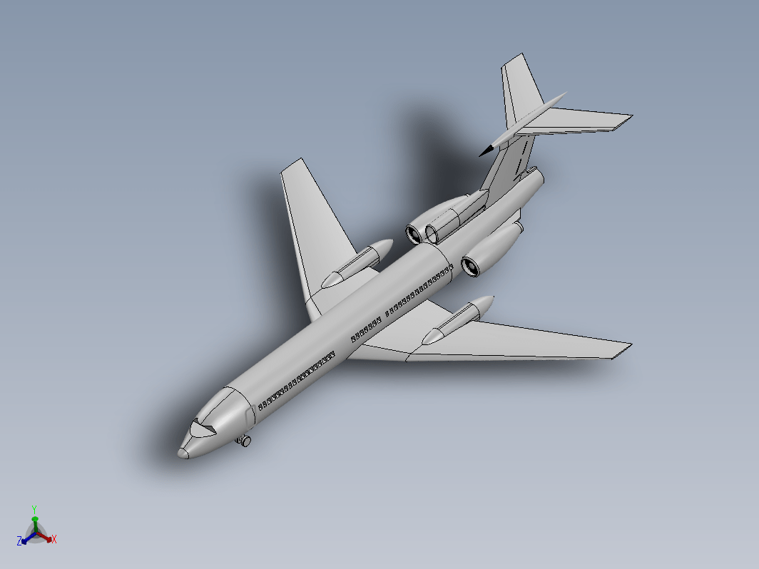 TU 154 图-154客机造型