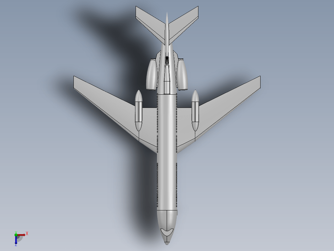 TU 154 图-154客机造型