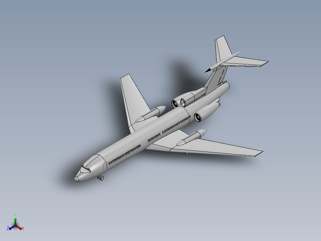 TU 154 图-154客机造型