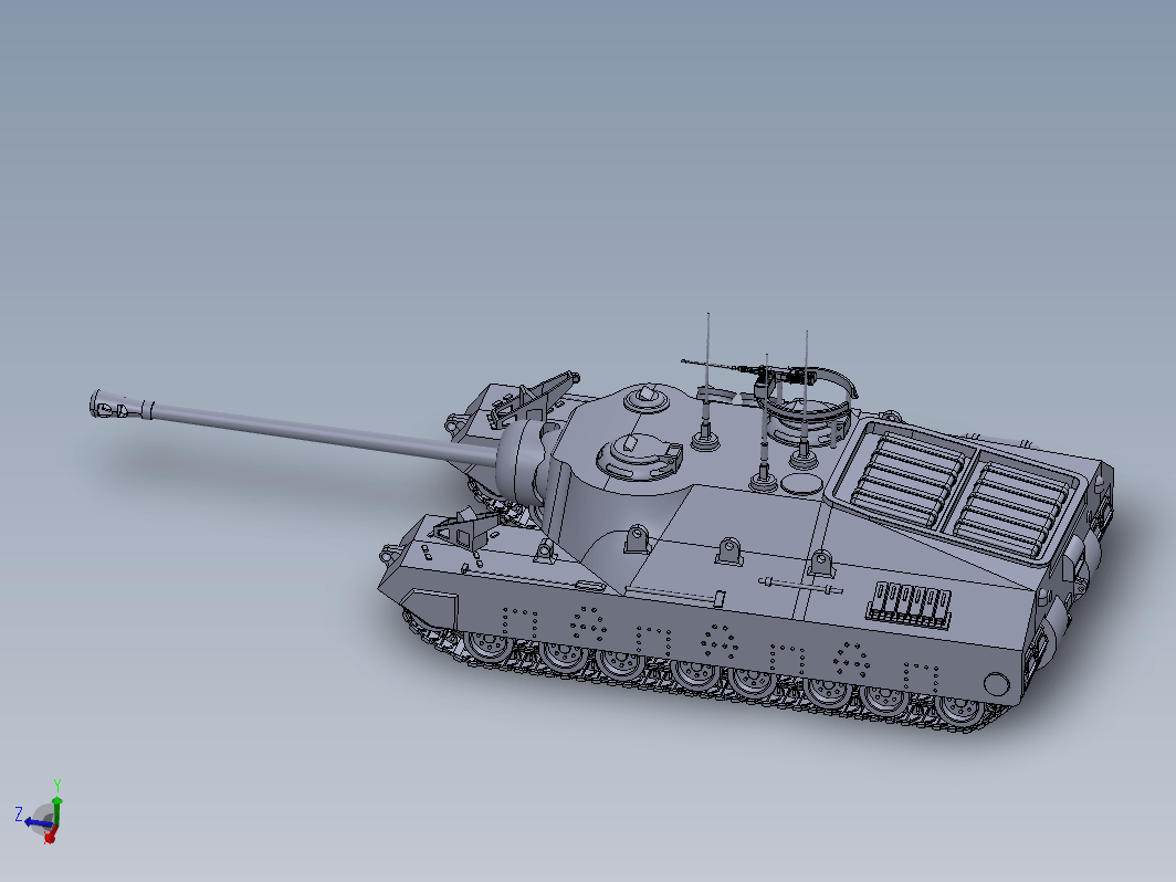 T95 坦克模型