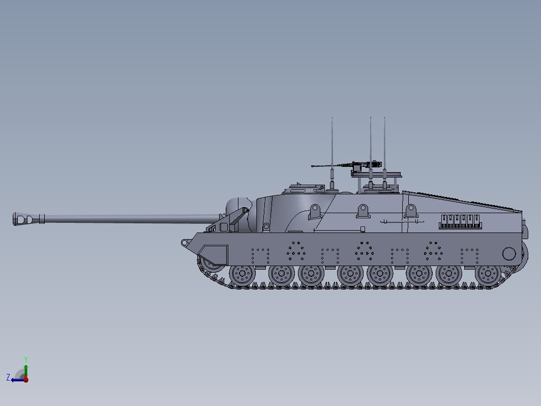 T95 坦克模型