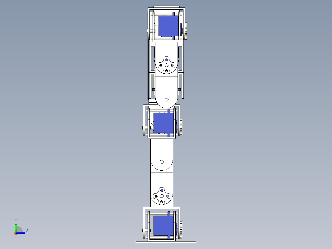 SG90两足机器人简易结构