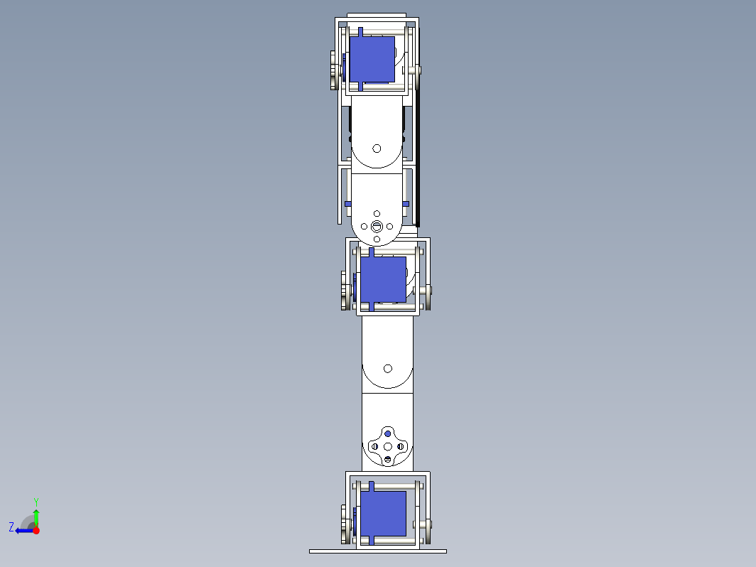 SG90两足机器人简易结构