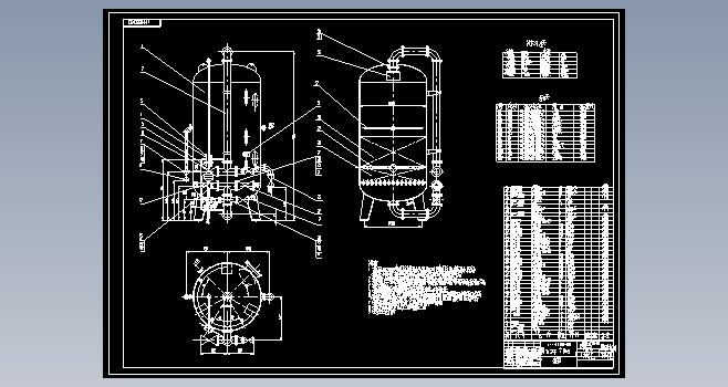 LHH-2200混合离子交换器CAD总装图