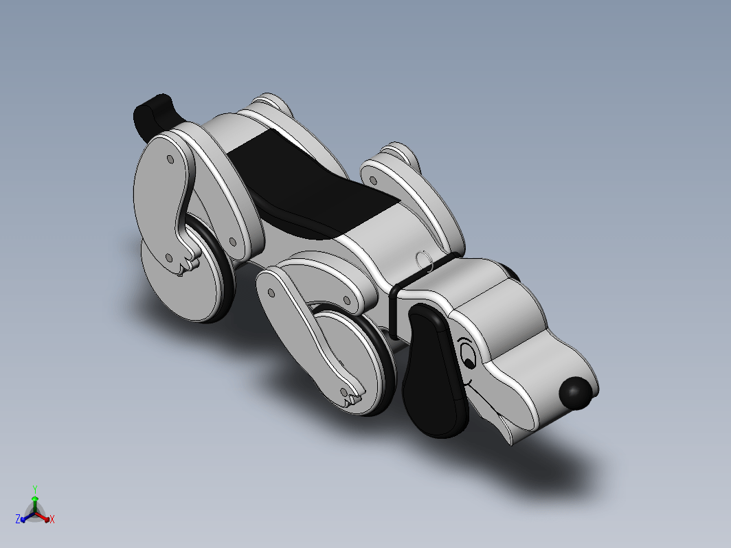 小狗造型四轮玩具车