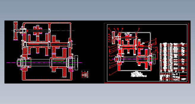 CA6140车床主轴箱CAD图