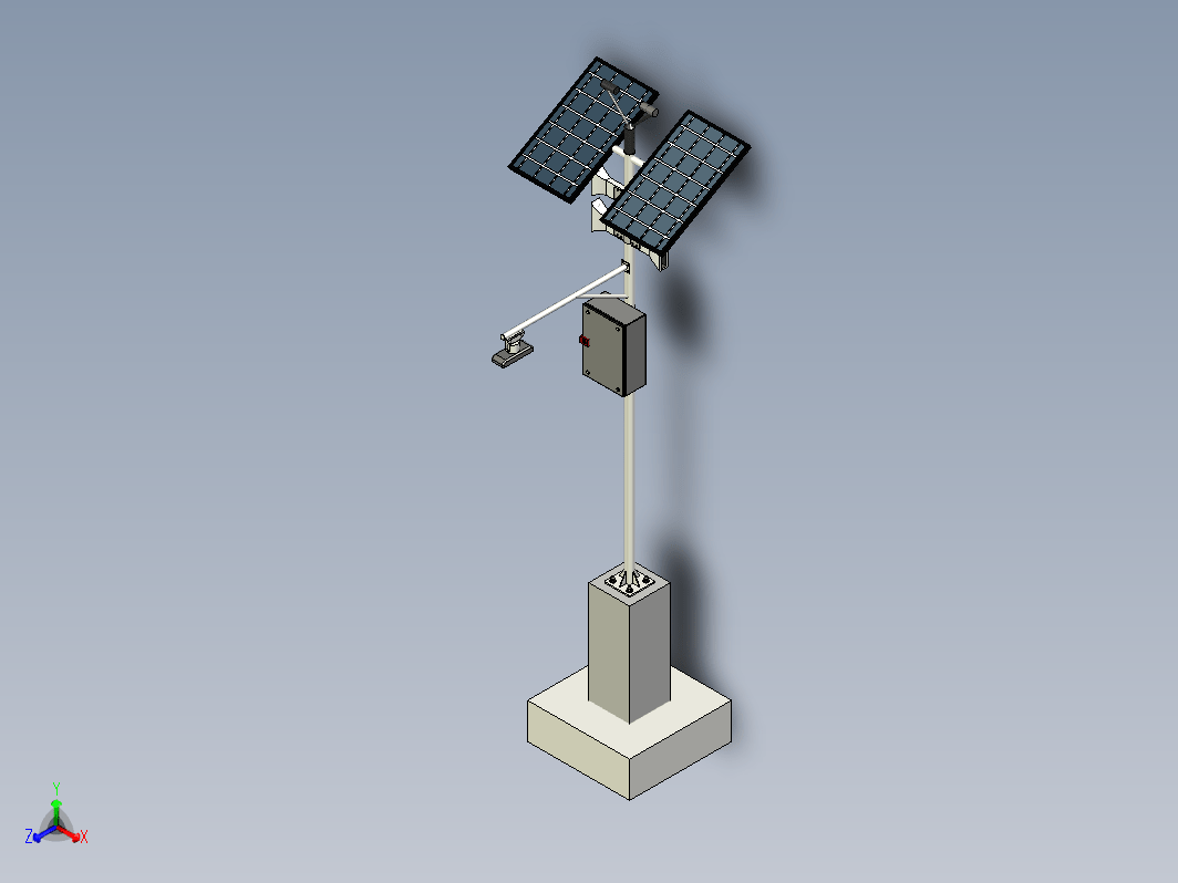Weather Pole气象杆简易模型