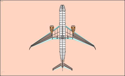 空中客车 A350-900 客机实体装配模型缩略图