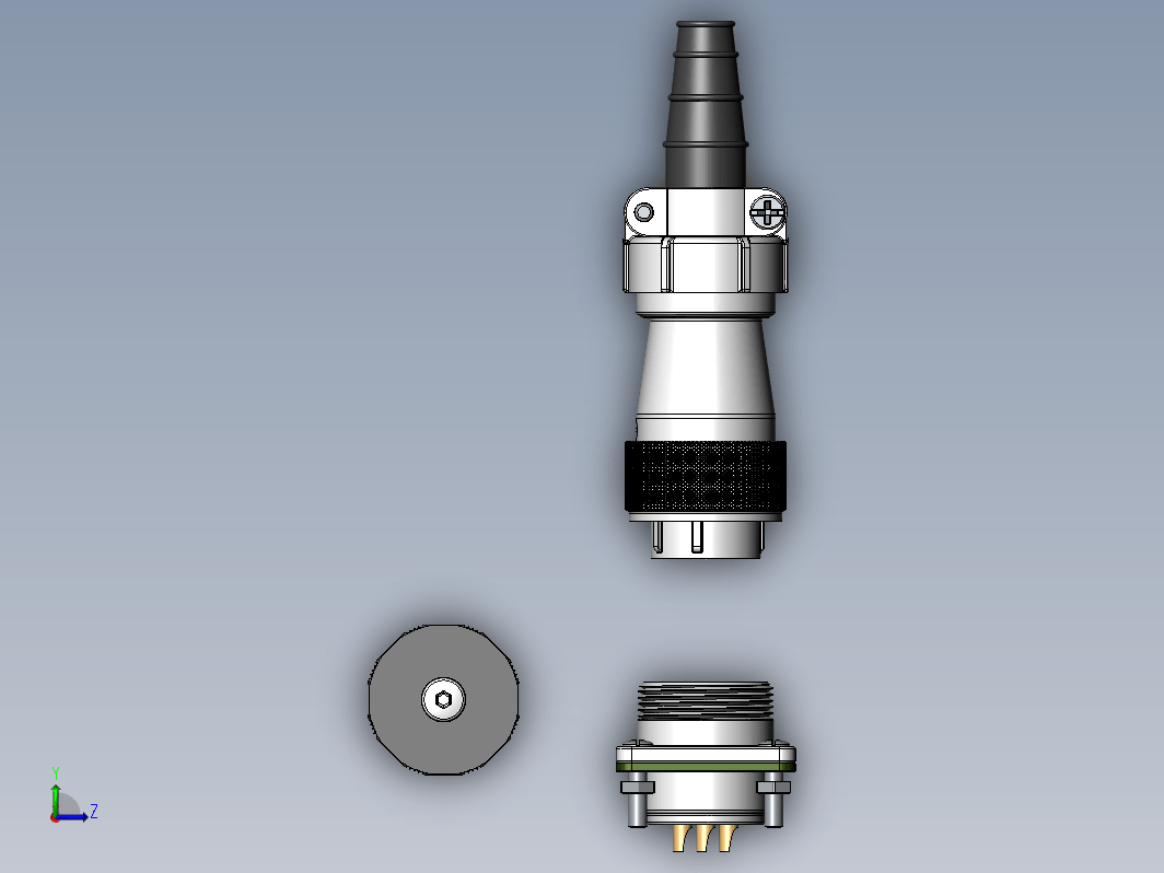 用于主轴的防风雨 IP65 连接器