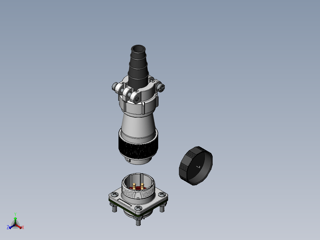 用于主轴的防风雨 IP65 连接器