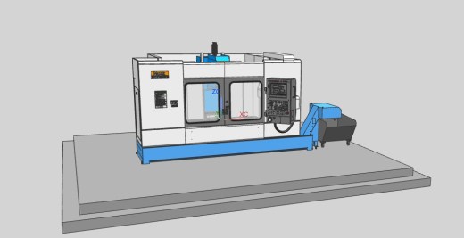 CNC加工中心模型 mazak vtc 20b