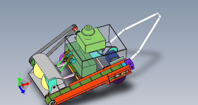 小型除雪机三维SW+CAD+说明书