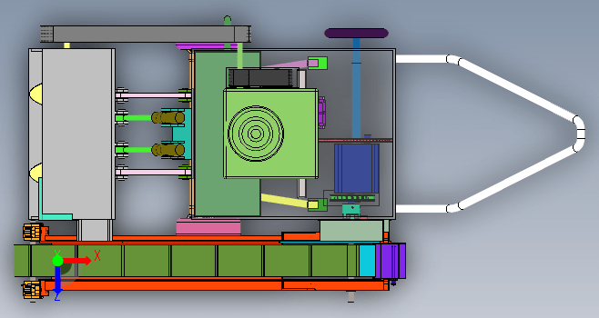 小型除雪机三维SW+CAD+说明书