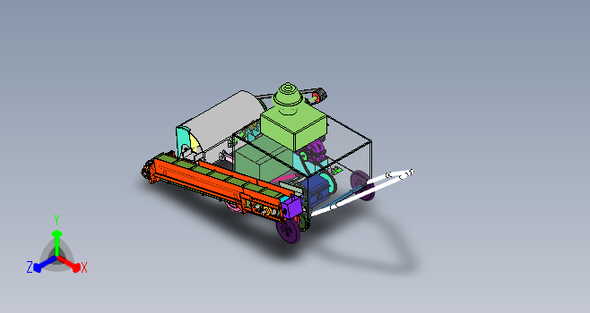 小型除雪机三维SW+CAD+说明书