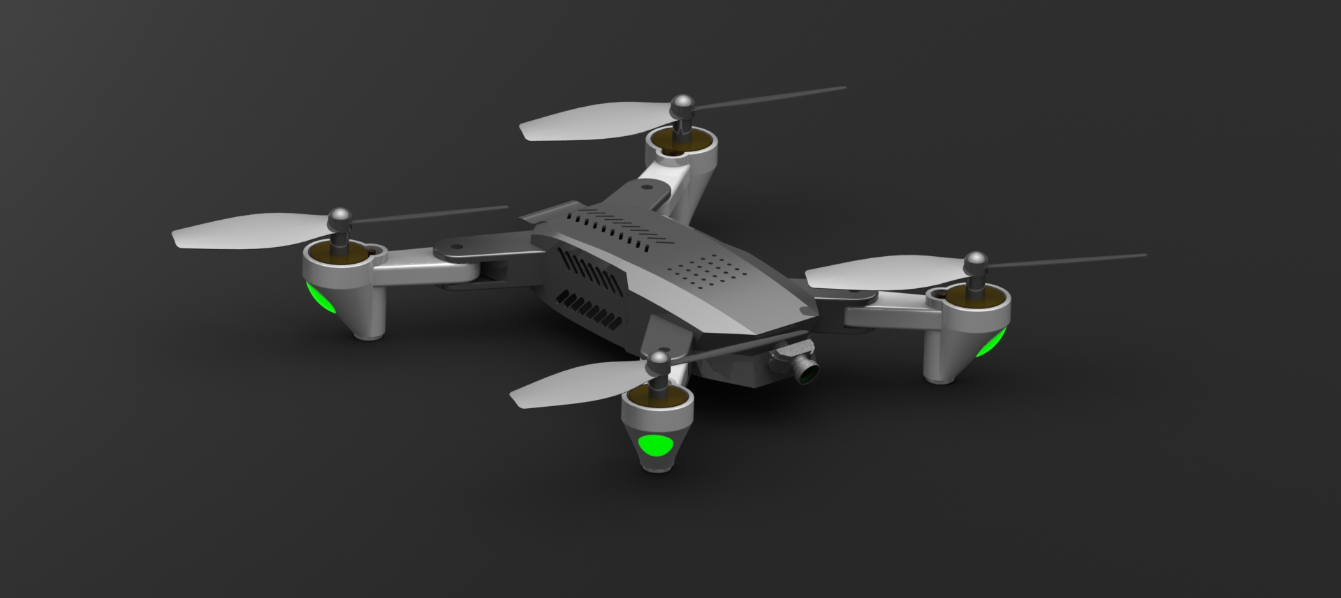 四轴无人机造型 Drone 3D MODELLING